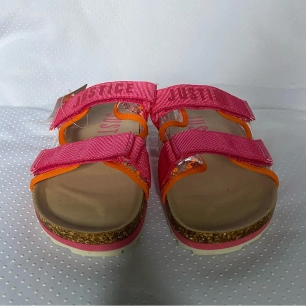 Justice‎ Shoes Sandales Girls Size 3 Slip On New With Tags Pink
